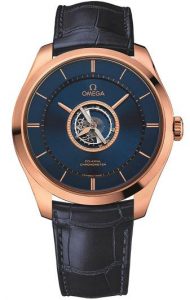 The blue fake watches are made from 18k red gold.