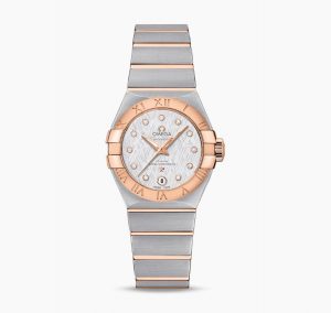 The female copy watches have diamond hour marks.