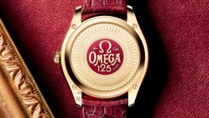 The special fake watches are designed for the 125th anniversary of Omega. 
